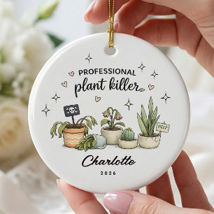 Décoration En Céramique Plante de Noël personnalisée pour une nouvelle mai