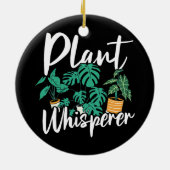 Décoration En Céramique Plante Whisperer Funny Hobby jardiner (Dos)