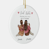 Décoration En Céramique Plaque personnalisée du meilleur ami (Droite)