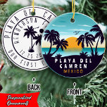 Décoration En Céramique Playa del Carmen Mexique Palm Tree Souvenir Vintag<br><div class="desc">Playa del Carmen Beach Mexique Vintage 60s Souvenirs. Playa del Carmen Beach Mexico - Retro Tropical Palm Tree 60s Souvenirs design Vintage fait un grand cadeau de Noël ou d'anniversaire pour les fans de Playa del Carmen Beach. Le design rétro de l'ambiance estivale est un cadeau parfait pour les amateurs...</div>