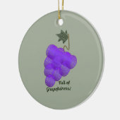 Décoration En Céramique Plein de raisins (Gauche)