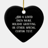 Décoration En Céramique Pleine lune de faucon Monogramme noir (Dos)