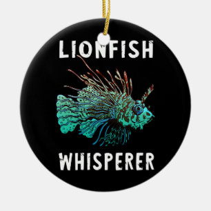 Décoration En Céramique Plongée sous-marine de poisson Lion Drôle Whispe