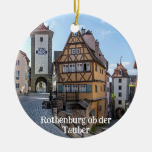 Décoration En Céramique Plönlein à Rothenburg ob der Tauber, Allemagne