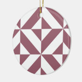 Décoration En Céramique Plum Geometric Deco Cube Pattern (Gauche)