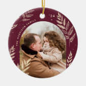 Décoration En Céramique Plum | Winter Laurel Photo (Devant)