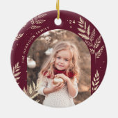 Décoration En Céramique Plum | Winter Laurel Photo (Dos)