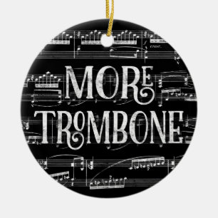 Décoration En Céramique Plus de tableau de trombone - musique blanche