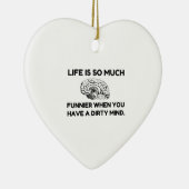 Décoration En Céramique Plus drôle, esprit sale (Droite)