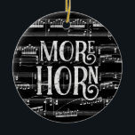 Décoration En Céramique Plus Horn Chalkboard - Black White Music<br><div class="desc">Un design plus corne soigné avec effet tableau noir avec partition musicale arrière - plan en noir et blanc.</div>
