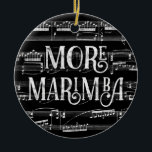Décoration En Céramique Plus Marimba Chalkboard - Black White Music<br><div class="desc">Un design plus marimba soigné avec effet tableau noir avec partition musicale arrière - plan en noir et blanc.</div>