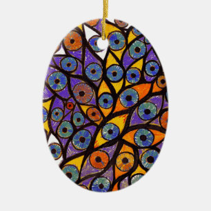 Décoration En Céramique Plusieurs yeux