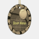 Décoration En Céramique Plutôt Jouer Tennis (Droite)