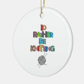 Décoration En Céramique Plutôt tricot (Gauche)