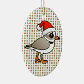 Décoration En Céramique Pluvier sifflant Père Noël (Droite)