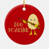 Décoration En Céramique Poacher d'oeufs (Dos)