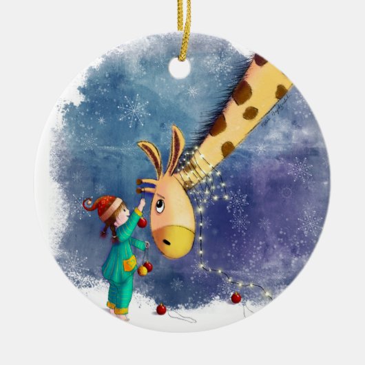 Décoration En Céramique Pocher les cous (Devant)