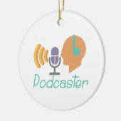 Décoration En Céramique Podcaster (Gauche)