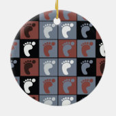 Décoration En Céramique Podiatriste Motif pieds (Dos)