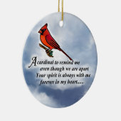 Décoration En Céramique Poème commémoratif cardinal (Droite)