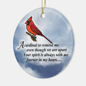 Décoration En Céramique Poème commémoratif cardinal (Gauche)