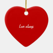 Décoration En Céramique Poème de la Saint Valentin (Dos)