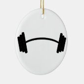 Décoration En Céramique Poids Barbell (Droite)