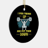 Décoration En Céramique Poids - Je Ramasse Les Choses (Droite)