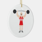 Décoration En Céramique Poids Lifter (Droite)