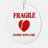 Décoration En Céramique Poignée Cardiaque Fragile Avec Soin (Gauche)