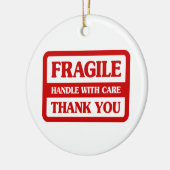 Décoration En Céramique Poignée Fragile Avec Soin (Gauche)