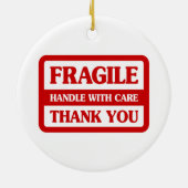 Décoration En Céramique Poignée Fragile Avec Soin (Dos)