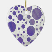Décoration En Céramique Pointe Polka Smear Blueberry (Droite)