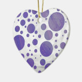 Décoration En Céramique Pointe Polka Smear Blueberry (Gauche)