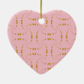 Décoration En Céramique Points or élégants (Dos)