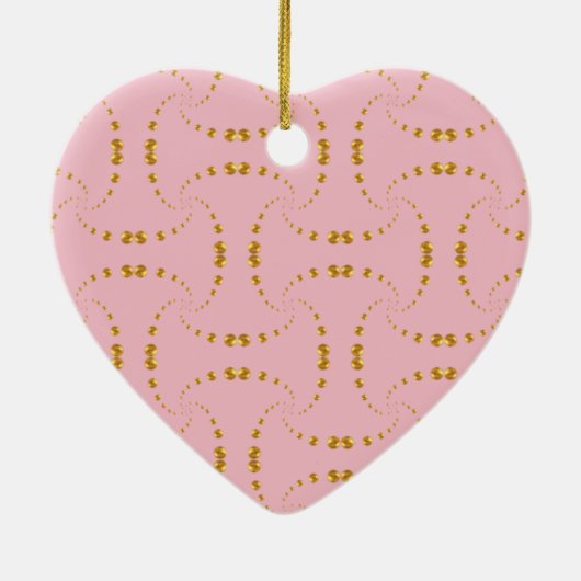 Décoration En Céramique Points or élégants (Dos)