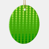 Décoration En Céramique Points satinés - nuances vert citron (Droite)
