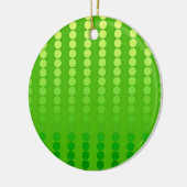 Décoration En Céramique Points satinés - nuances vert citron (Gauche)