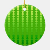 Décoration En Céramique Points satinés - nuances vert citron (Dos)