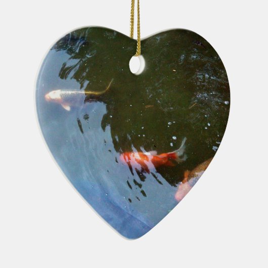 Décoration En Céramique Poisson, carpes de Koi dans l'étang (Droite)