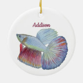 Décoration En Céramique Poisson Combattant (Dos)