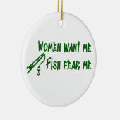 Décoration En Céramique Poisson Craignez-Moi, Pêcheur (Droite)