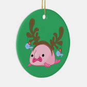 Décoration En Céramique Poisson de rennes personnalisée verte (Droite)