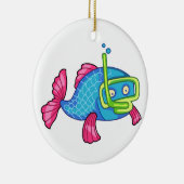 Décoration En Céramique Poisson Snorkeling (Droite)