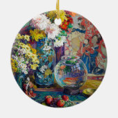 Décoration En Céramique Poissons, fruits et fleurs | Kathryn E. Cherry (Dos)