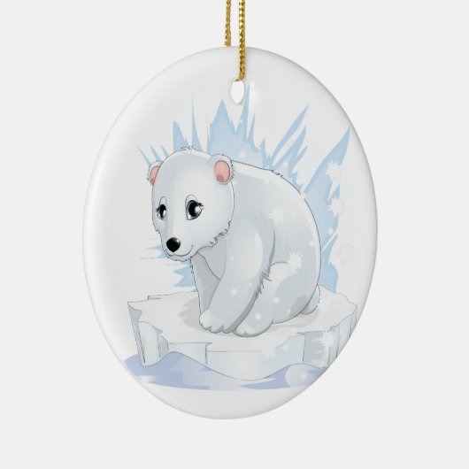 Décoration En Céramique Polar Bear Ceramic Ornament (Droite)