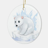 Décoration En Céramique Polar Bear Ceramic Ornament (Gauche)