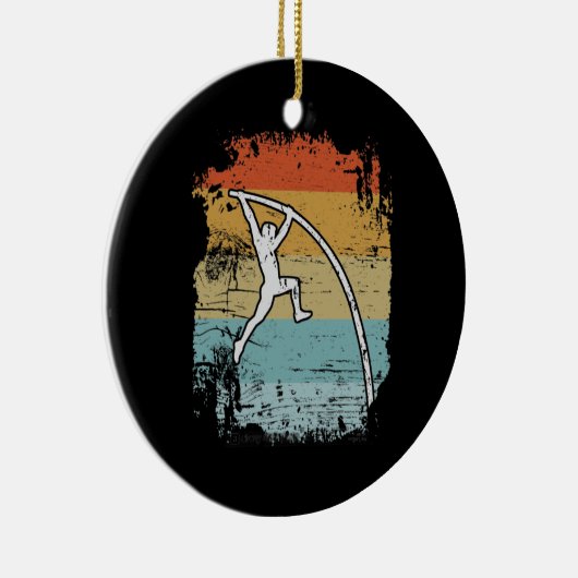 Décoration En Céramique Pole Vault Pole Vaulting Retro (Droite)