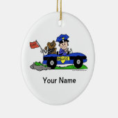 Décoration En Céramique Police future - Homme (Droite)