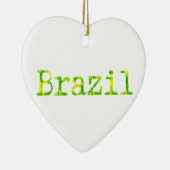 Décoration En Céramique Police verte et jaune du Brésil (Droite)